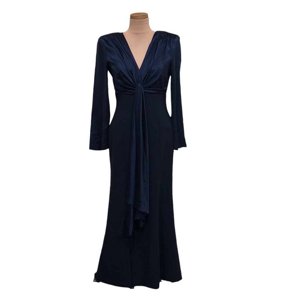 Cinq A Sept Julianne Maxi Dress Size 6 Navy Blue